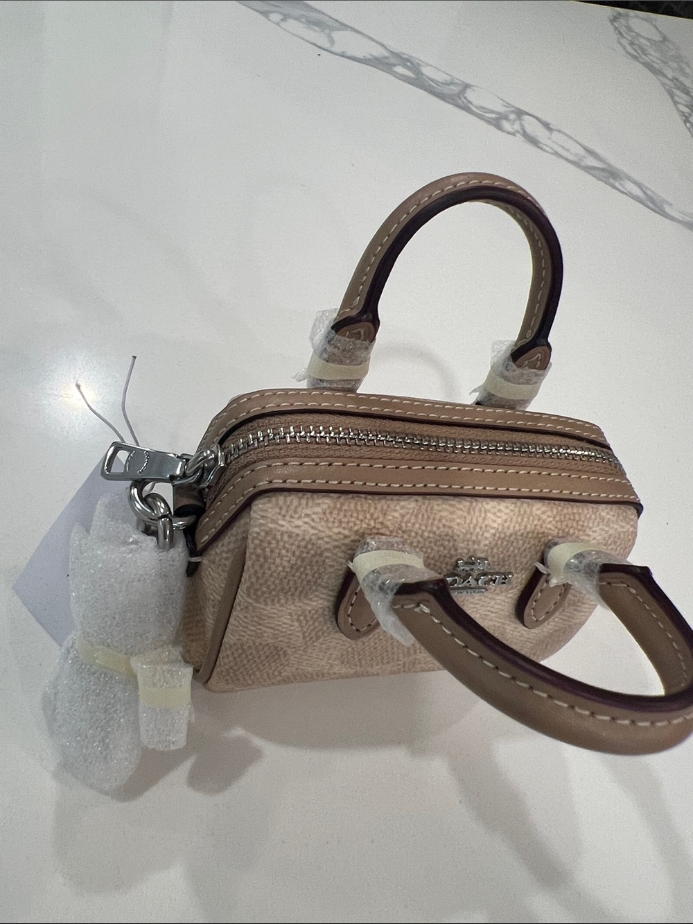 COACH. Mini Rowan Bag Charm.. - Picture 8 of 13